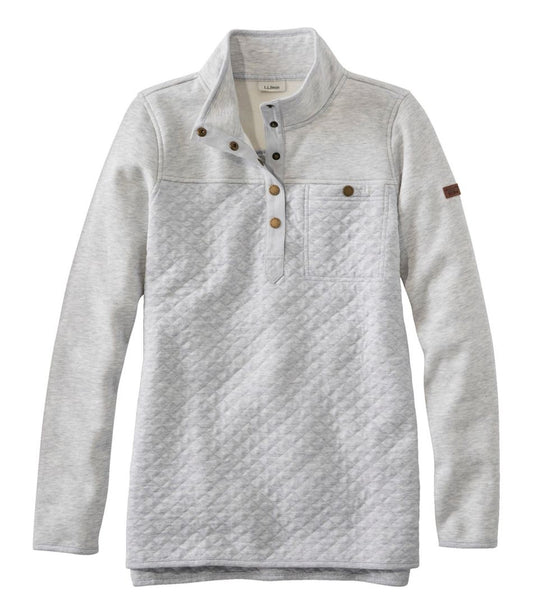 Women's Quilted Sweatshirt, Mockneck Tunic - L.L.Bean Value