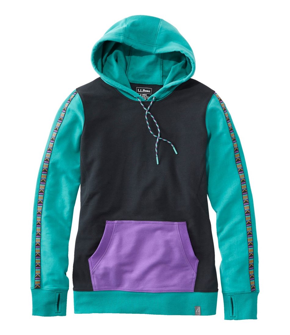 Women's Bean's Cozy Camp Hoodie, Colorblock - L.L.Bean Trusted