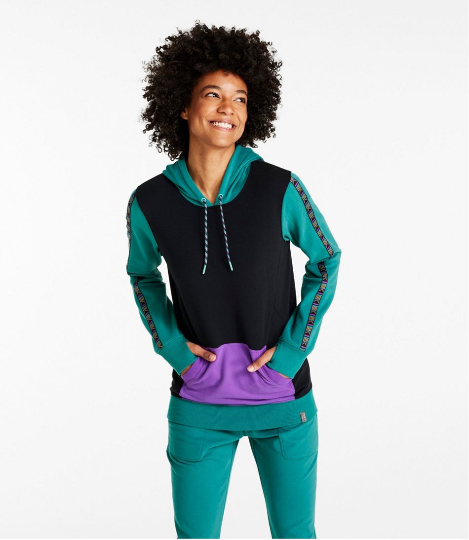 Women's Bean's Cozy Camp Hoodie, Colorblock - L.L.Bean Trusted