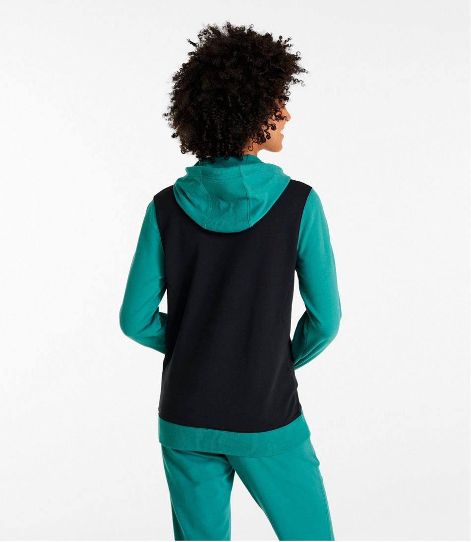 Women's Bean's Cozy Camp Hoodie, Colorblock - L.L.Bean Trusted