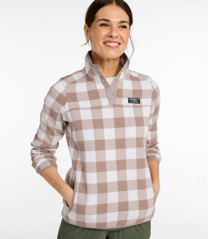 Women's L.L.Bean Sweater Fleece Pullover, Print - L.L.Bean Customer Favorite
