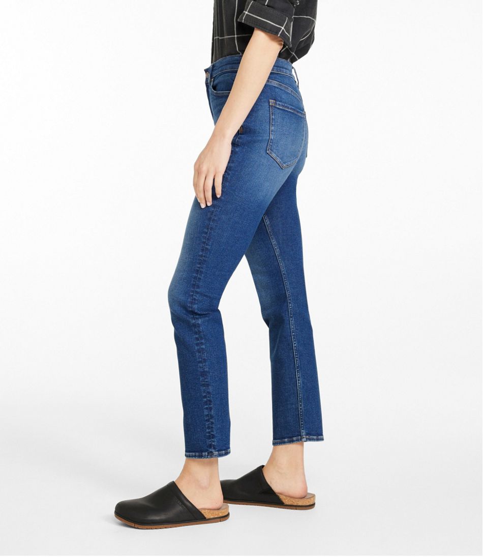 Women's Signature Super Stretch Jeans, High-Rise Skinny-Leg Ankle - L.L.Bean Value