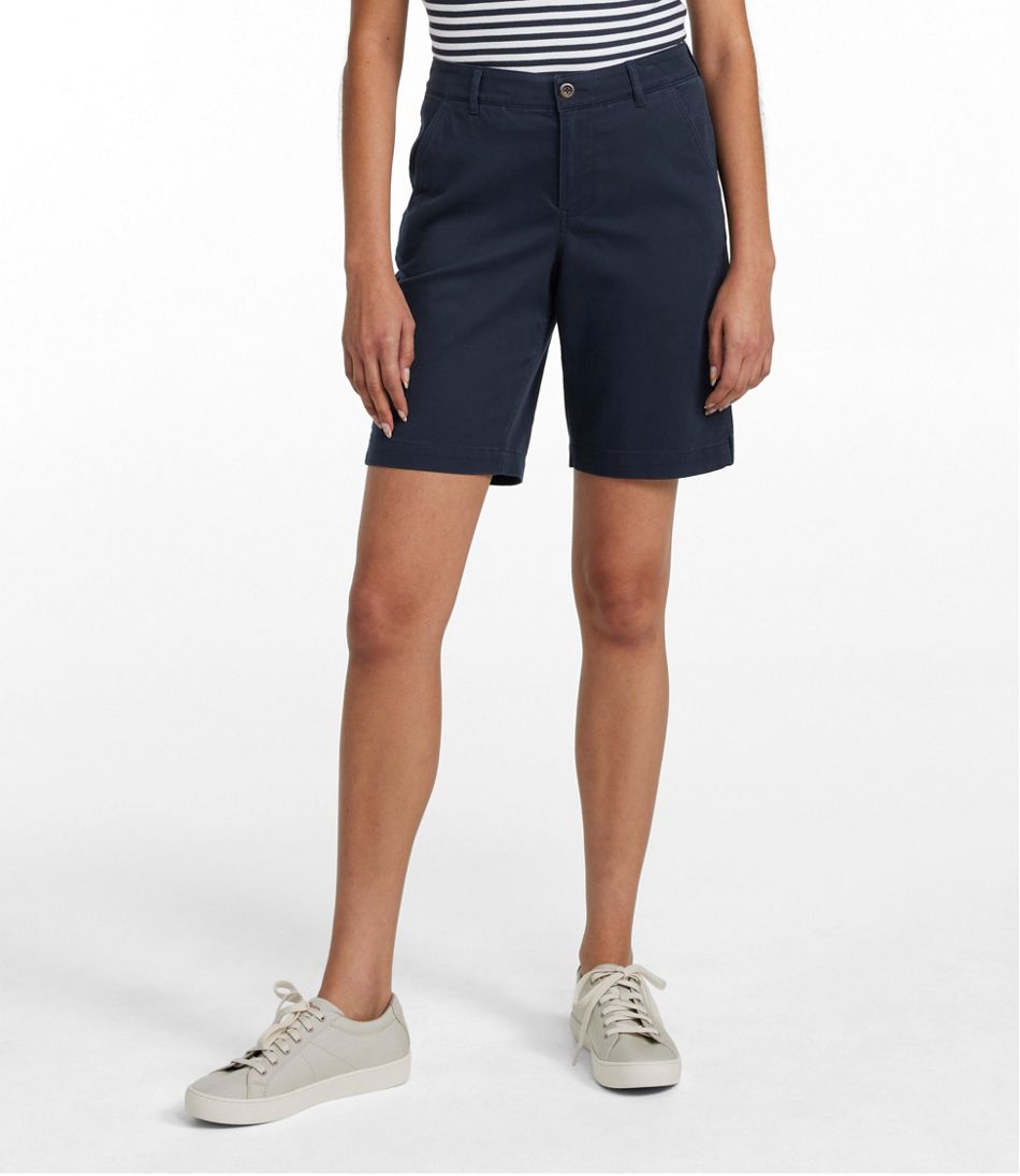 Women's Comfort Stretch Shorts, Chino Bermudas 9" - L.L.Bean Trusted