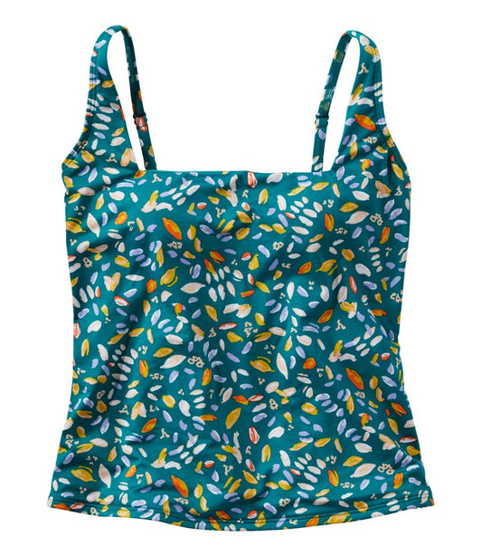 Women's New Currents Swimwear, Squareneck Tankini Top Print - L.L.Bean Classic