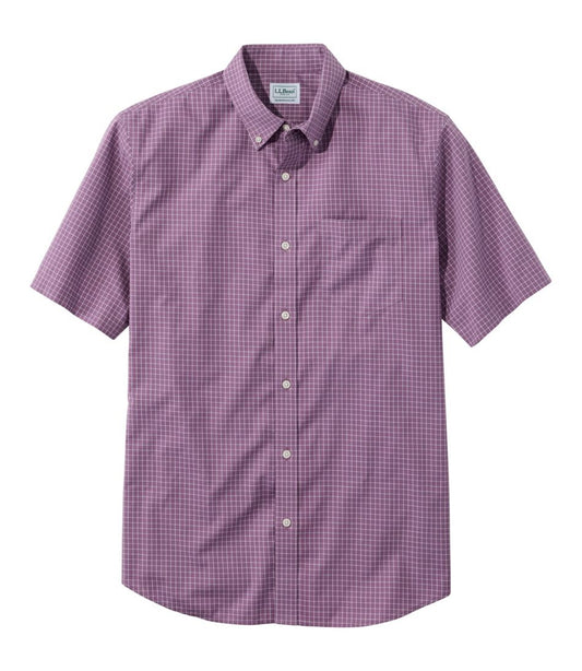 Men's Wrinkle-Free Kennebunk Sport Shirt, Traditional Fit Short-Sleeve Check - L.L.Bean Value