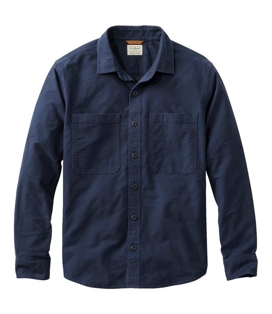 Men's Bean's Moleskin Shirt, Slightly Fitted Untucked Fit - L.L.Bean Great Value