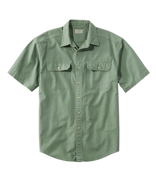Men's Sunwashed Canvas Shirt, Traditional Fit Short-Sleeve - L.L.Bean Everyday