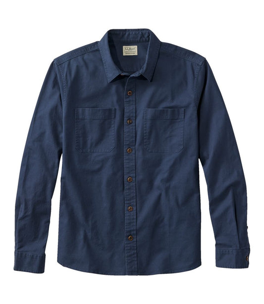 Men's BeanFlex® Twill Shirt, Slightly Fitted Untucked Fit, Long-Sleeve - L.L.Bean Latest