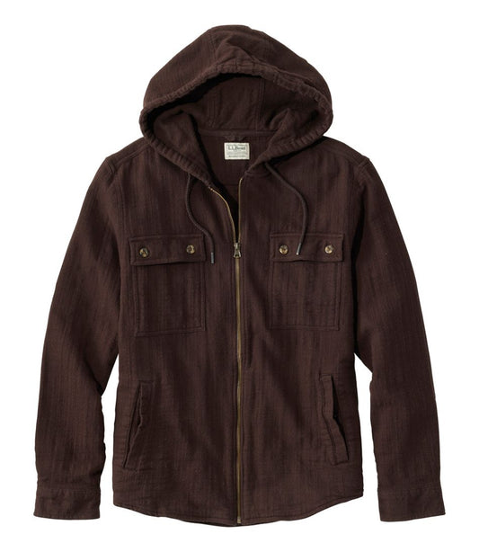 Men's 1912 Field Flannel Shirt, Hooded, Slightly Fitted Untucked Fit - L.L.Bean Trusted