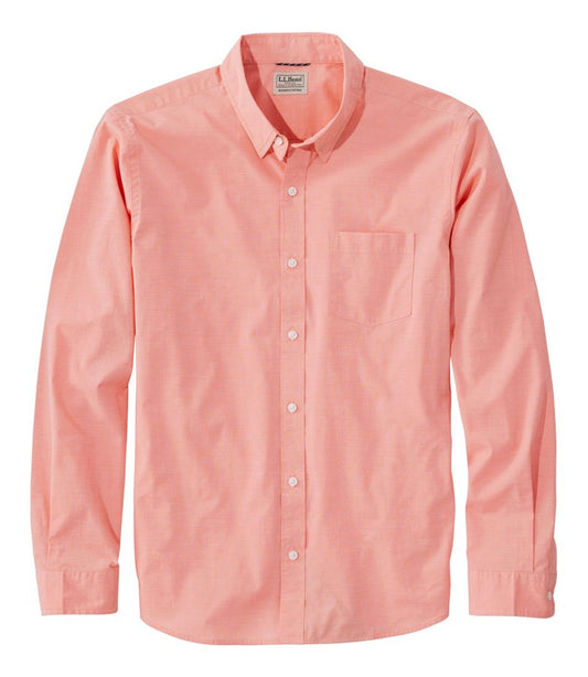 Men's Comfort Stretch Performance® Shirt, Long-Sleeve, Slightly Fitted Untucked Fit - L.L.Bean Everyday