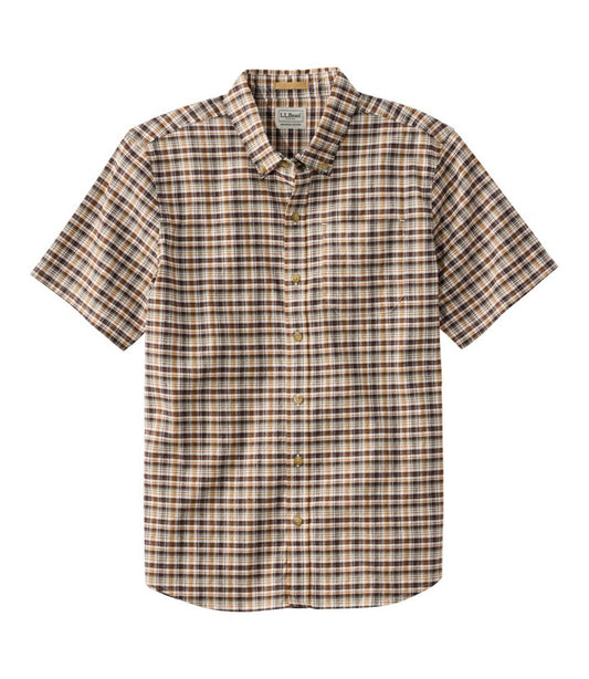 Men's Stonecoast Hemp Shirt, Short-Sleeve, Slightly Fitted Untucked Fit - L.L.Bean Value