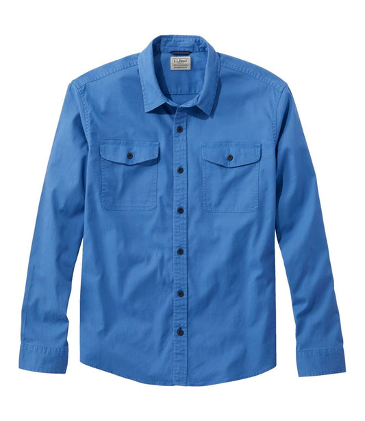 Men's Lakewashed Twill Shirt, Traditional Untucked Fit - L.L.Bean Latest