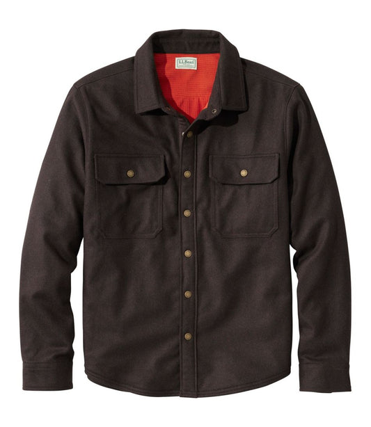 Men's Maine Guide Lightweight Lined Wool Field Shirt - L.L.Bean Classic