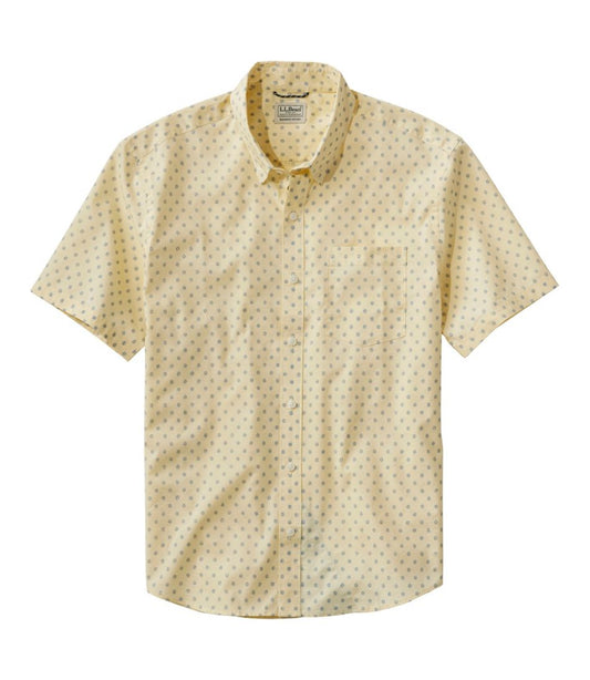 Men's Comfort Stretch Performance® Shirt, Short-Sleeve, Slightly Fitted Untucked Fit, Print - L.L.Bean Value