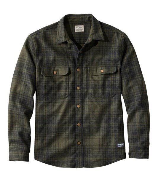 Men's Maine Guide Lightweight Wool Field Shirt, Plaid - L.L.Bean Quality