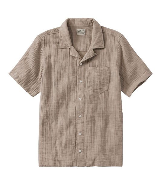 Men's Cloud Gauze Shirt, Short-Sleeve, Slightly Fitted Untucked Fit - L.L.Bean Value