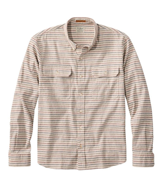 Men's Stonecoast Hemp Shirt, Long-Sleeve, Slightly Fitted Untucked Fit, Stripe - L.L.Bean Latest