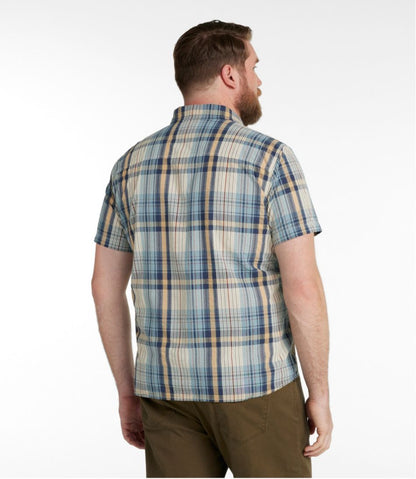 Men's Signature Seersucker Madras Shirt, Slightly Fitted, Short-Sleeve - L.L.Bean Quality