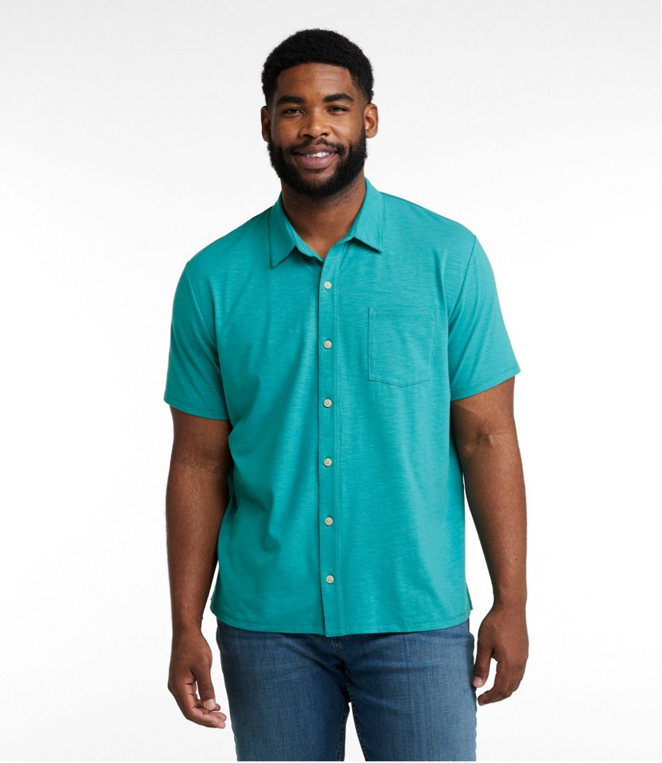 Men's Lakewashed Performance Shirts, Button-Front Shirt, Short-Sleeve - L.L.Bean Classic