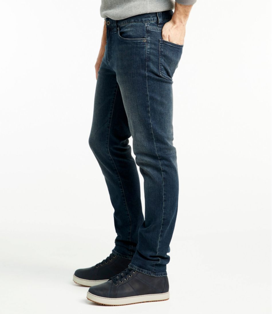 Men's Signature Five-Pocket Jeans with Stretch, Slim Straight - L.L.Bean Great Value