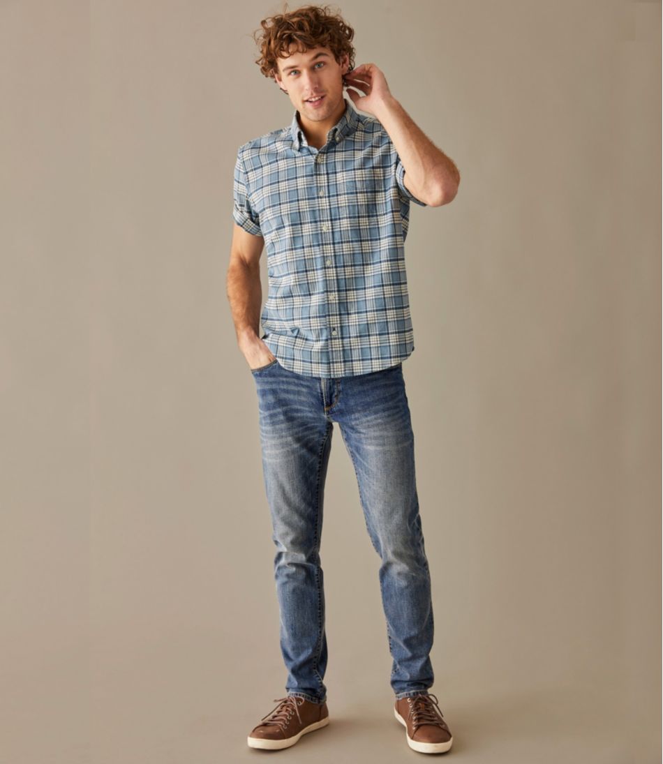Men's Signature Five-Pocket Jeans with Stretch, Slim Straight - L.L.Bean Great Value
