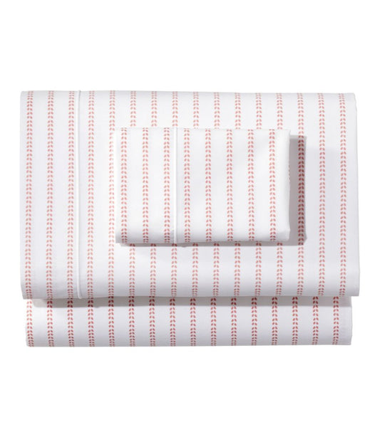 Sunwashed Percale Sheet Collection, Stripe Leaf - L.L.Bean Customer Favorite
