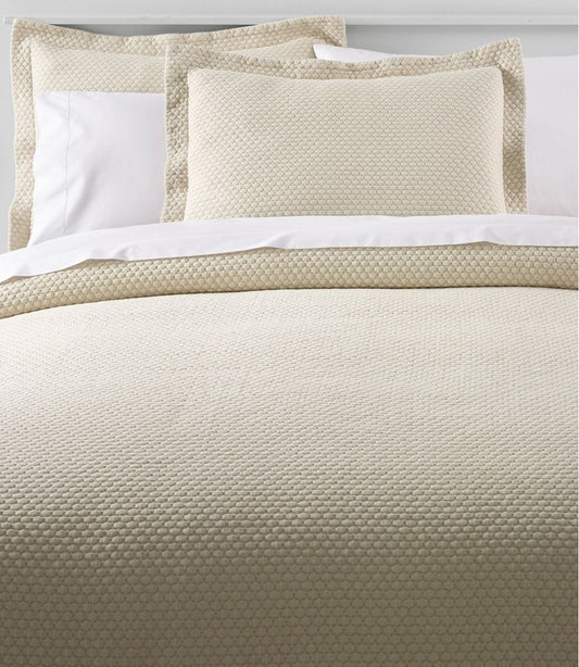 Organic Honeycomb Matelassé Bedspread - L.L.Bean Value