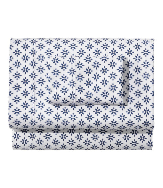 Sunwashed Percale Sheet Collection, Block Floral Print - L.L.Bean Trusted