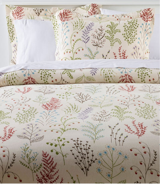 Botanical Floral Flannel Comforter Cover Collection - L.L.Bean Latest