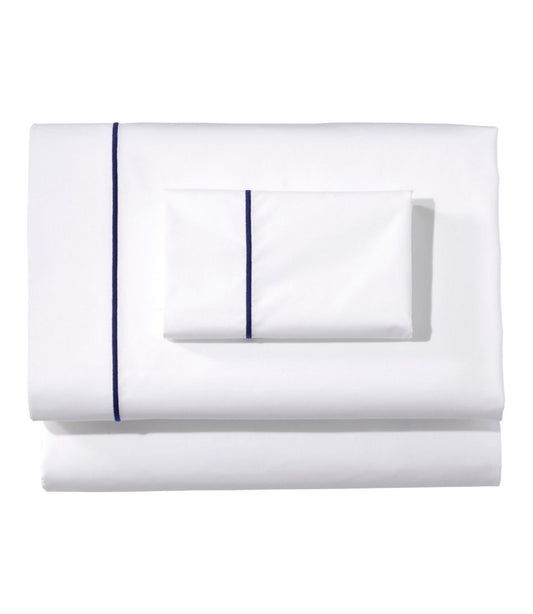 Premium Egyptian Percale Sheet Collection, Satin Stitch - L.L.Bean Customer Favorite