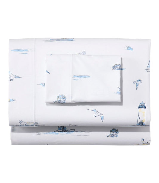 Nautical Boats Percale Sheet Collection - L.L.Bean Customer Favorite