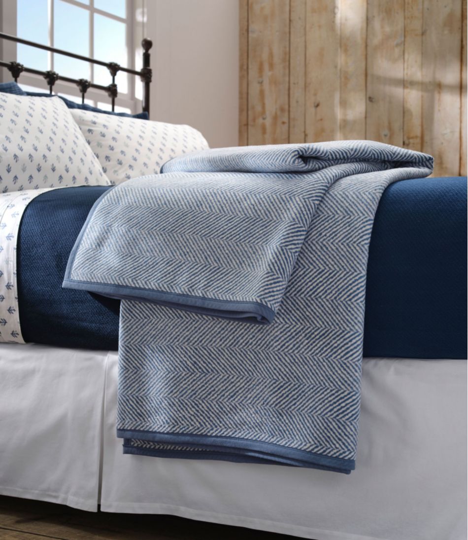 ChappyWrap Cozy Throw Blanket, Herringbone - L.L.Bean Classic