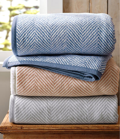 ChappyWrap Cozy Throw Blanket, Herringbone - L.L.Bean Classic