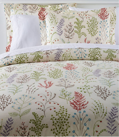 Botanical Floral Percale Comforter Cover Collection - L.L.Bean Essential