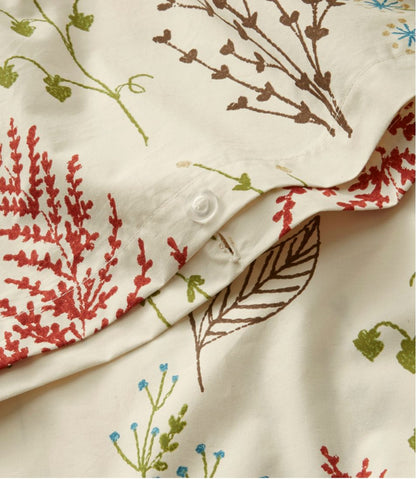 Botanical Floral Percale Comforter Cover Collection - L.L.Bean Essential