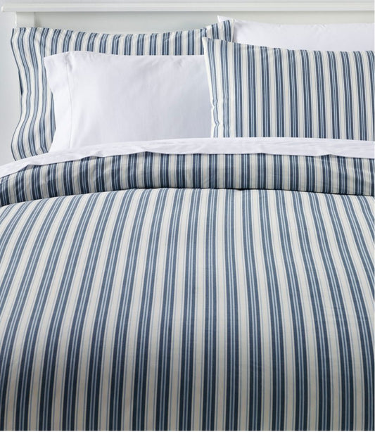 Sunwashed Percale Comforter Cover, Stripe - L.L.Bean Classic