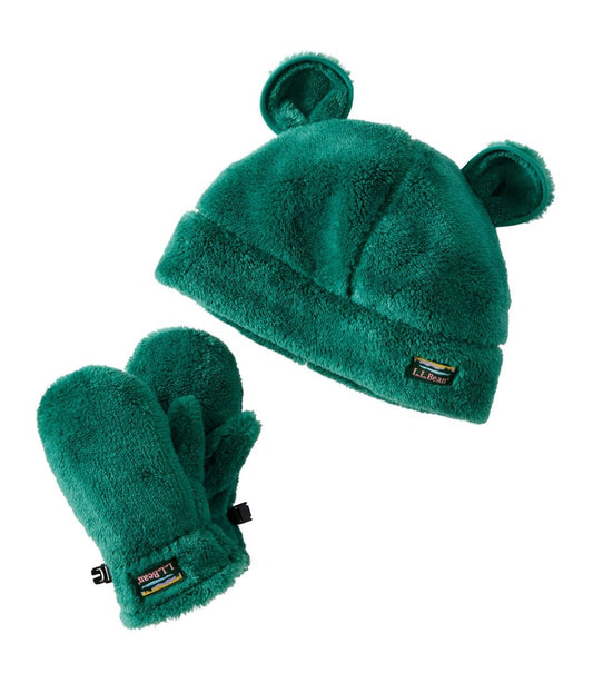 Toddlers' Hi-Pile Hat and Mitten Set - L.L.Bean Everyday