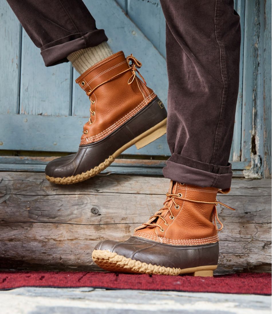 Men's Bean Boots 8", Flannel-Lined Insulated - L.L.Bean Trusted