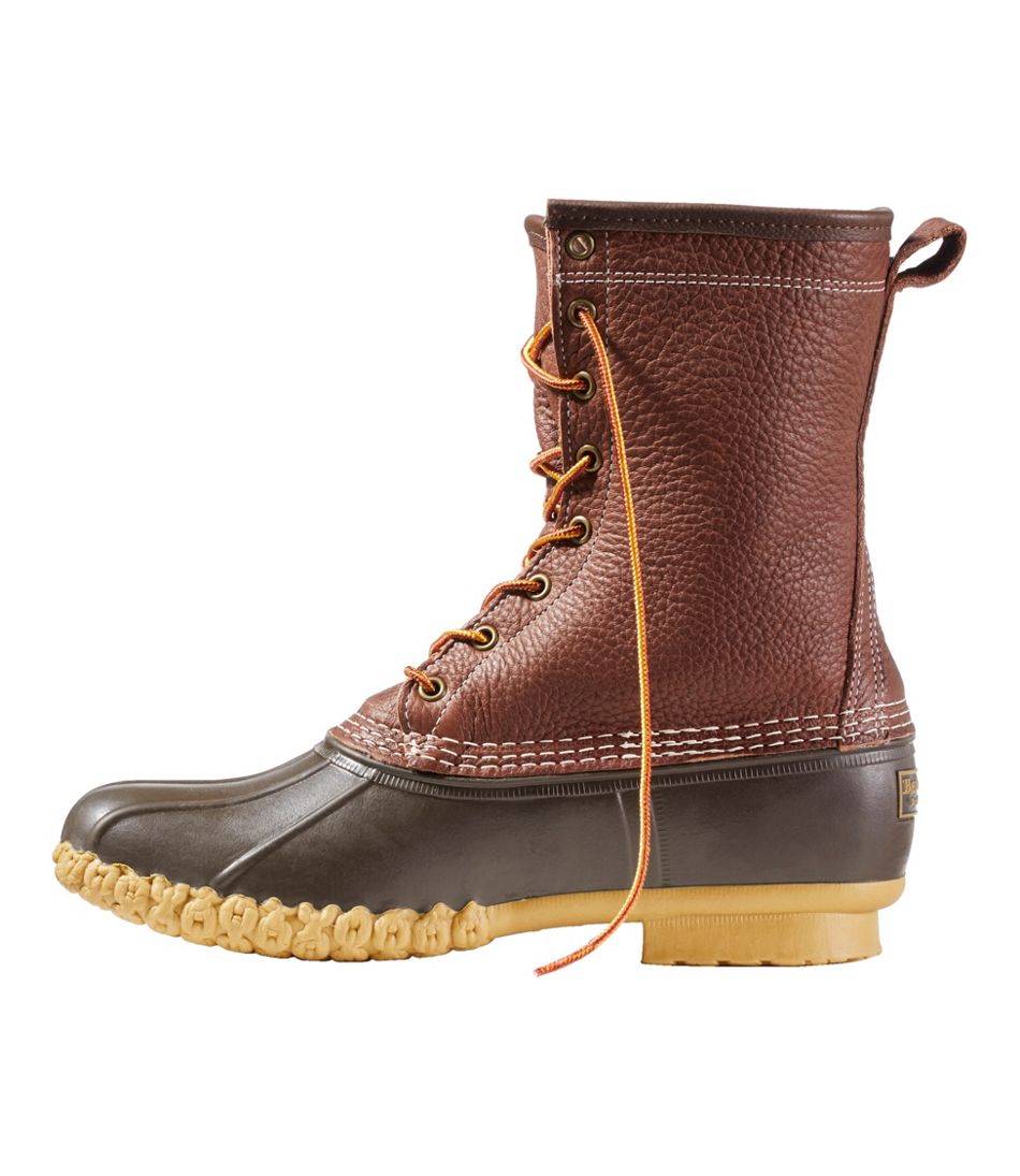 Men's Bean Boots, 10" Shearling-Lined Tumbled Leather - L.L.Bean Everyday