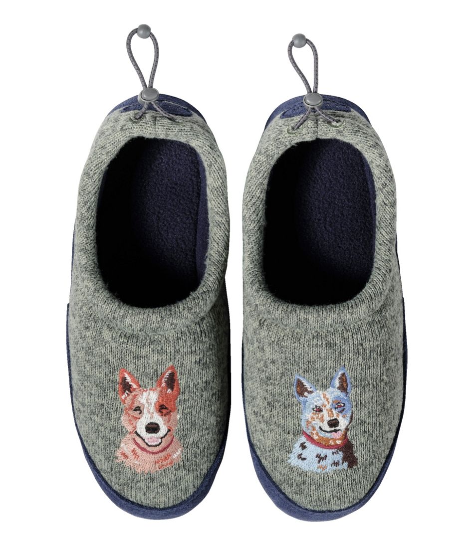 Kids' Sweater Fleece Slippers, Motif - L.L.Bean Trusted