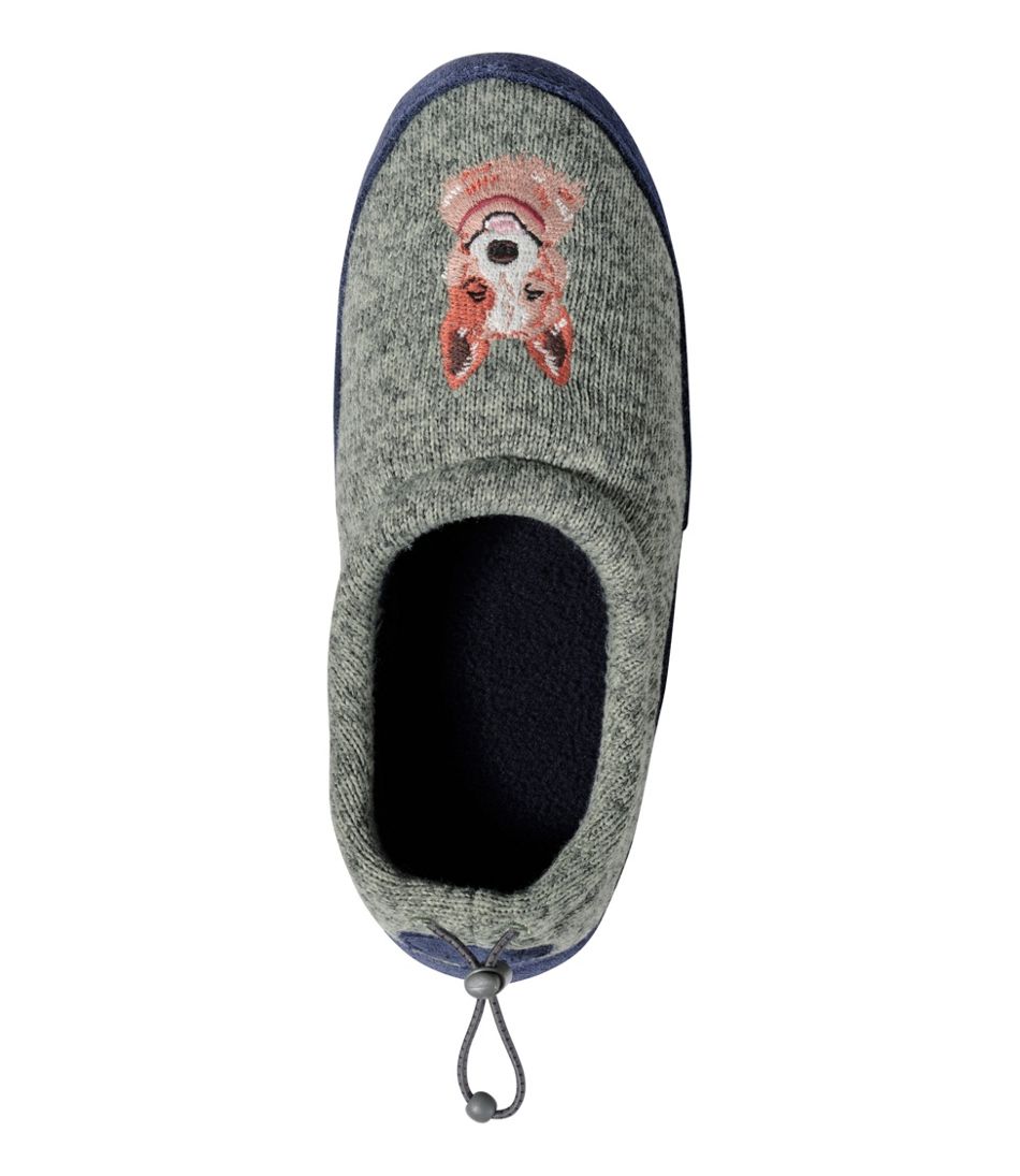 Kids' Sweater Fleece Slippers, Motif - L.L.Bean Trusted