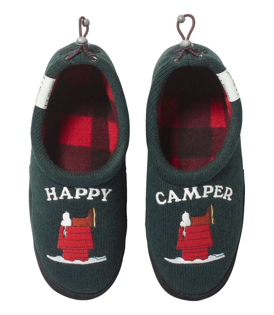 Kids' L.L.Bean X Peanuts Sweater Fleece Slippers - L.L.Bean Everyday