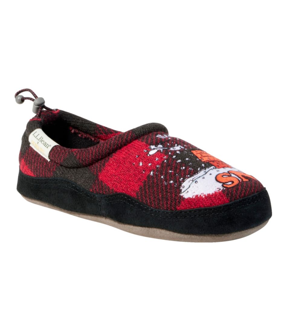 Kids' L.L.Bean X Peanuts Sweater Fleece Slippers - L.L.Bean Everyday