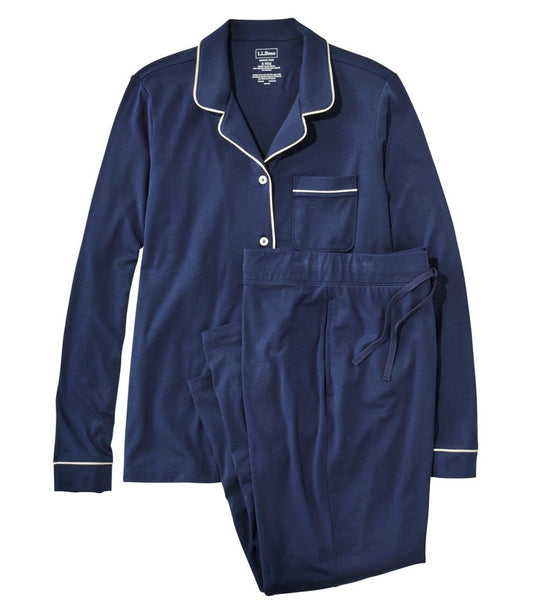 Women's Super-Soft Shrink-Free Pajama Set, Button-Front - L.L.Bean Value