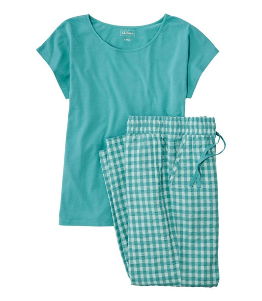 Women's Bean's Seacoast Seersucker Pajama Pant Set - L.L.Bean Classic