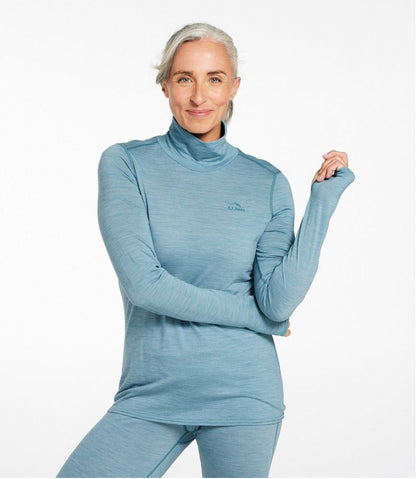 Women's Cresta Ultralight 150 Turtleneck, Stripe - L.L.Bean Everyday