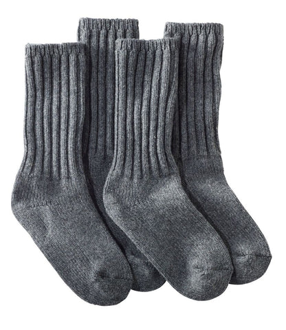 Adults' Merino Wool Ragg Socks, 10" 2-Pack - L.L.Bean Quality