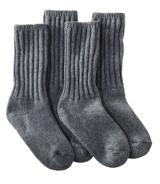 Adults' Merino Wool Ragg Socks, 10" 2-Pack - L.L.Bean Quality