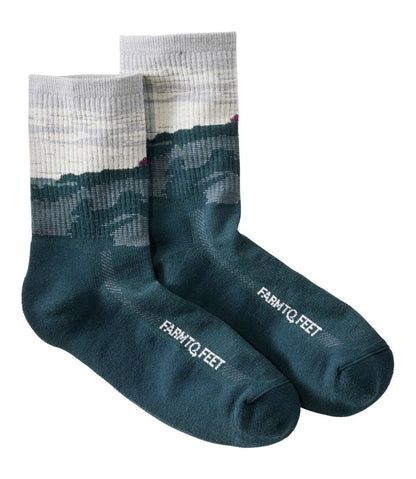 Adults' Farm to Feet Portland Headlight Lighthouse Light Cushion 3/4 Crew Socks - L.L.Bean Latest