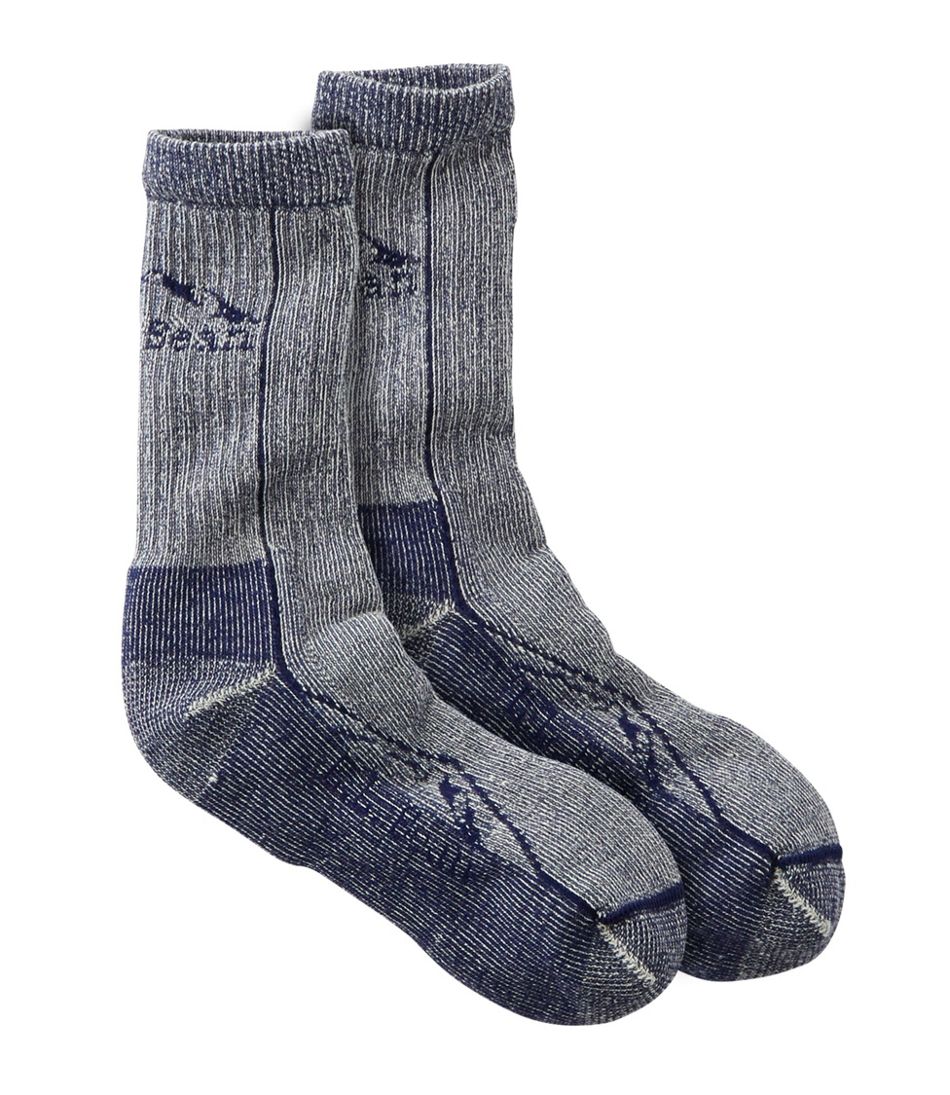 Adults' Cresta Wool Midweight Hiking Socks, Crew - L.L.Bean Essential